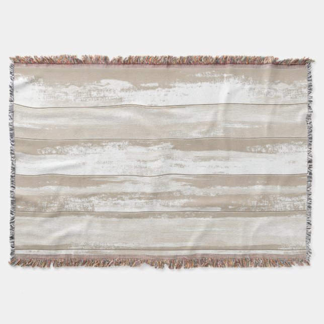 Couverture Rayures vintages d'aquarelle dans les tons gris (Devant)