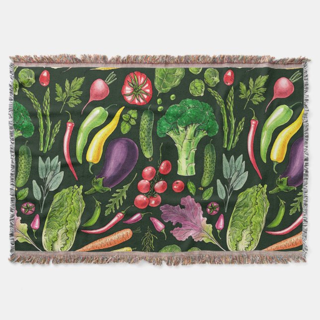Couverture Récolte de légumes et d'herbes sur le noir (Devant)
