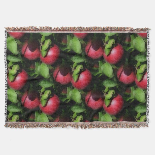 Couverture Red McIntosh Apples Motif d'art naturel (Devant)
