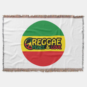 Couverture Reggae art avec des mots positifs Paix et Amour