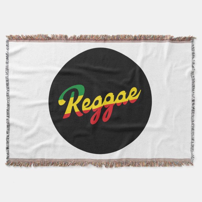 Couverture Reggae Musique avec couleurs du drapeau reggae (Devant)