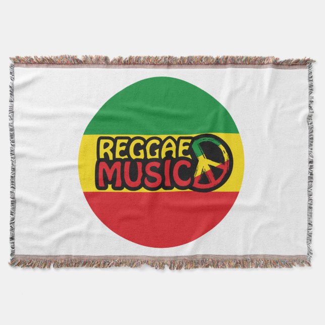 Couverture Reggae Musique, reggae art avec symbole de paix (Devant)