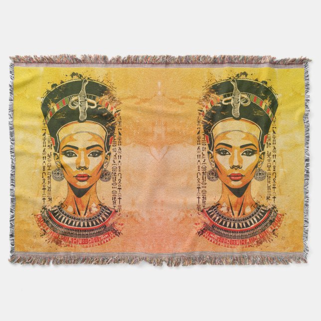 Couverture Reine royale d'Égypte – Art néo-pharaonique modern (Devant)
