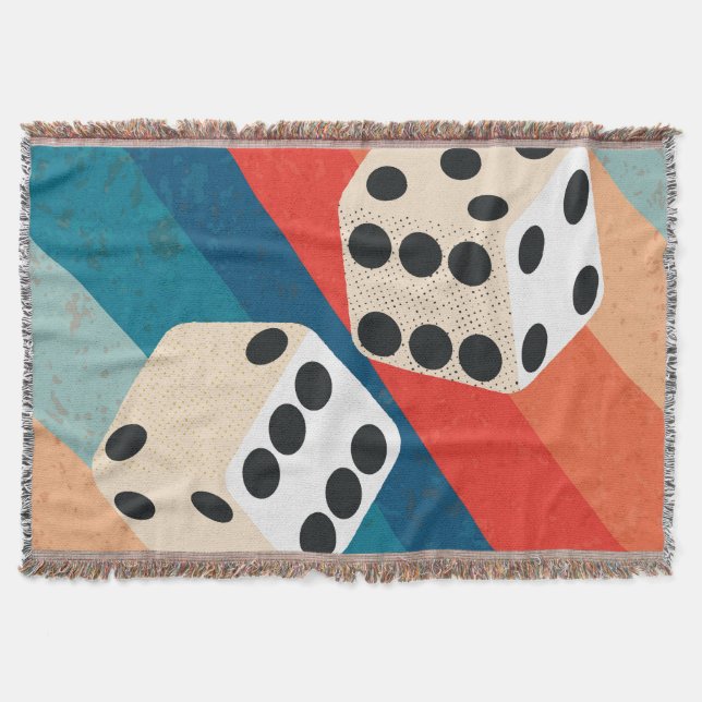 Couverture Retro Dice Wall Art Imprimantes tendance Sentiment (Devant)
