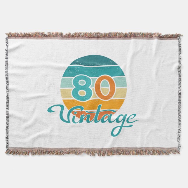Couverture Retro Sunset 80 Vintage Distressed (Devant)