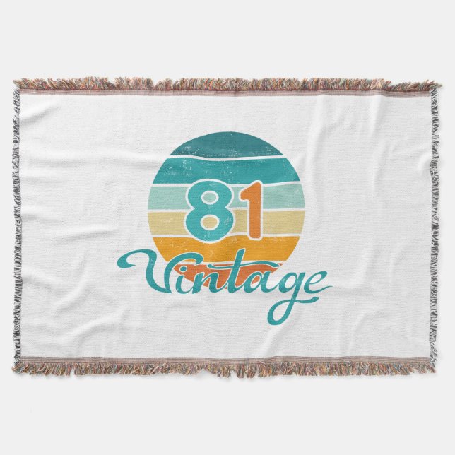 Couverture Retro Sunset 81 Vintage Distressed (Devant)
