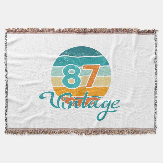 Couverture Retro Sunset 87 Vintage Distressed (Devant)
