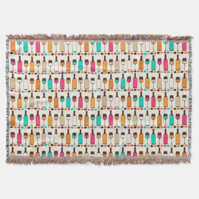 Couverture Rétros bouteilles et verres de vin (Devant)