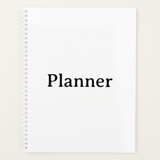 Couverture rigide standard 8,5" x 11", spirale bla (Devant)