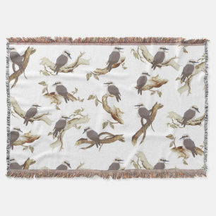 Couverture Rire Kookaburra Eucalyptus d'oiseaux australiens