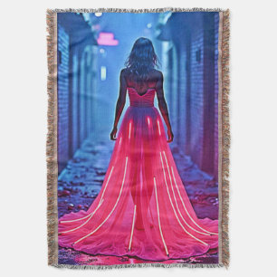 Couverture Robe de lumière rose cyberpunk dans une allée myst
