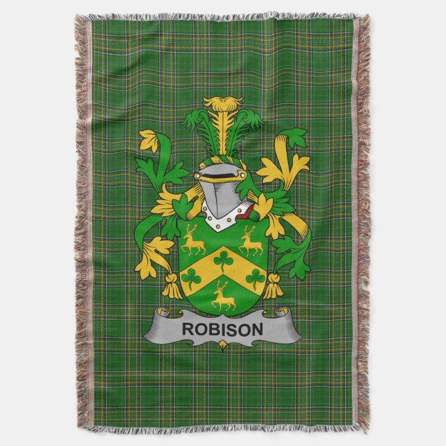 Couverture Robison irlandais ou Robinson Manteau d'armoiries  (devant Vertical)
