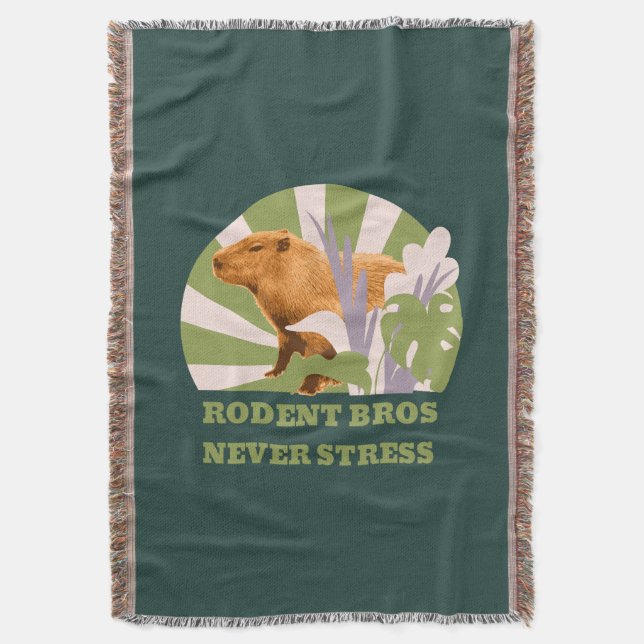 Couverture Rongeurs Frères Ne Stressez Jamais Capybara (devant Vertical)