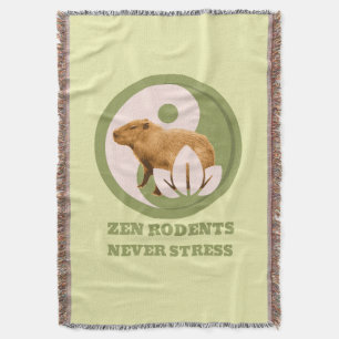 Couverture Rongeurs Zen N'Ont Jamais De Stress Humour Capybar