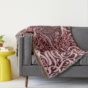 Couverture rose arabe