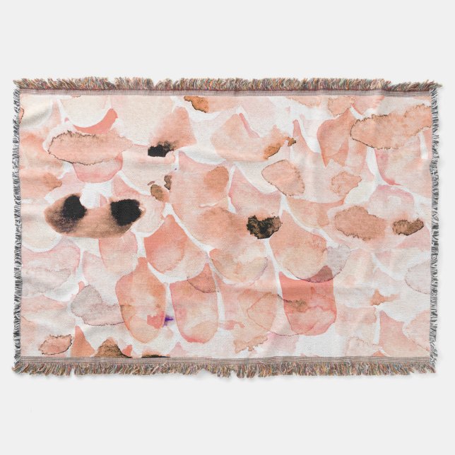Couverture Rose, pivoine, feuille, motif aquarelle. (Devant)