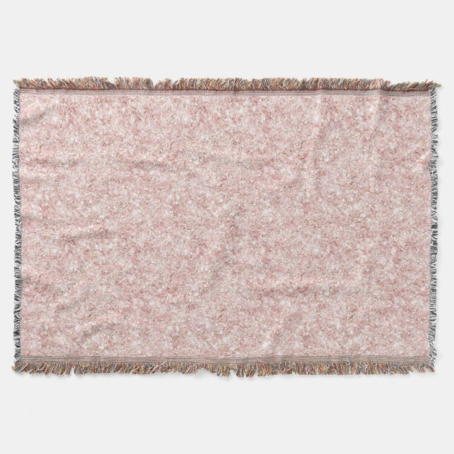 Couverture Rose Poudré Pailleté Noël Glitzy (Devant)