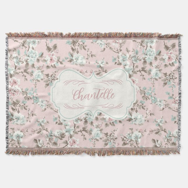 Couverture Rose Vintage Chantelle Pink (Devant)