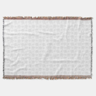 Couverture Roses Illustrées Grises sur Fond Blanc Motif Migno