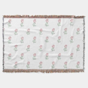 Couverture Roses Rouges, Motif De Roses, Fleurs