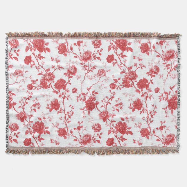 Couverture Roses rouges romantiques Floral (Devant)