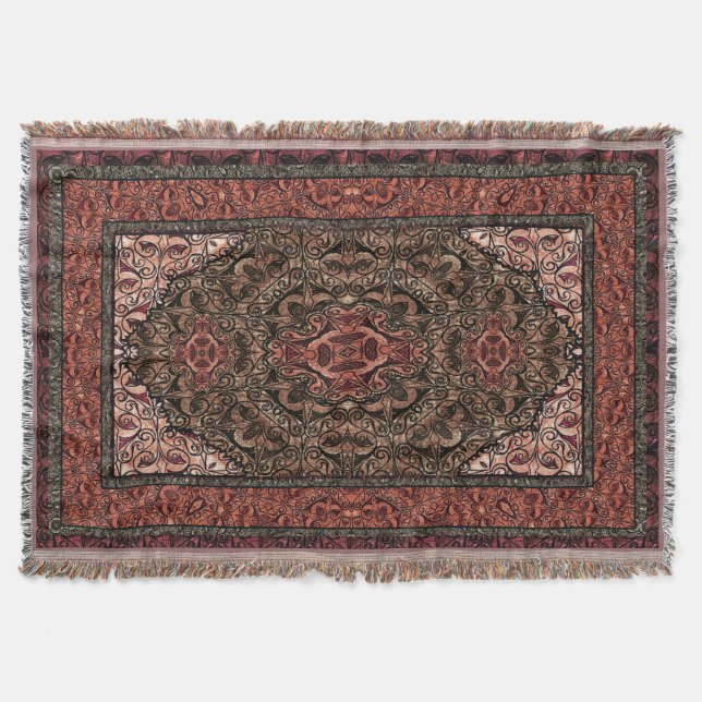 Couverture Rouge antique persan oriental (Devant)