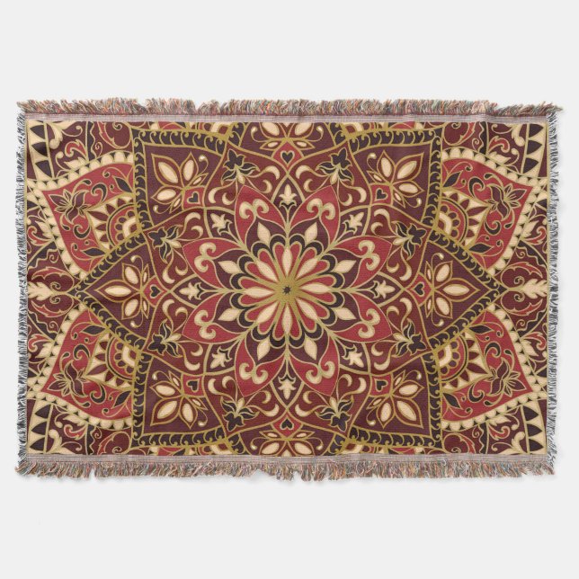 Couverture Rouge oriental : Tapis Vintage (Devant)