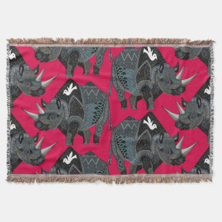 Couverture rouge rhinocéros