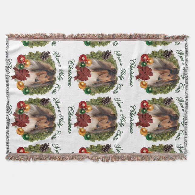 Couverture Rough Collie Noël (Devant)