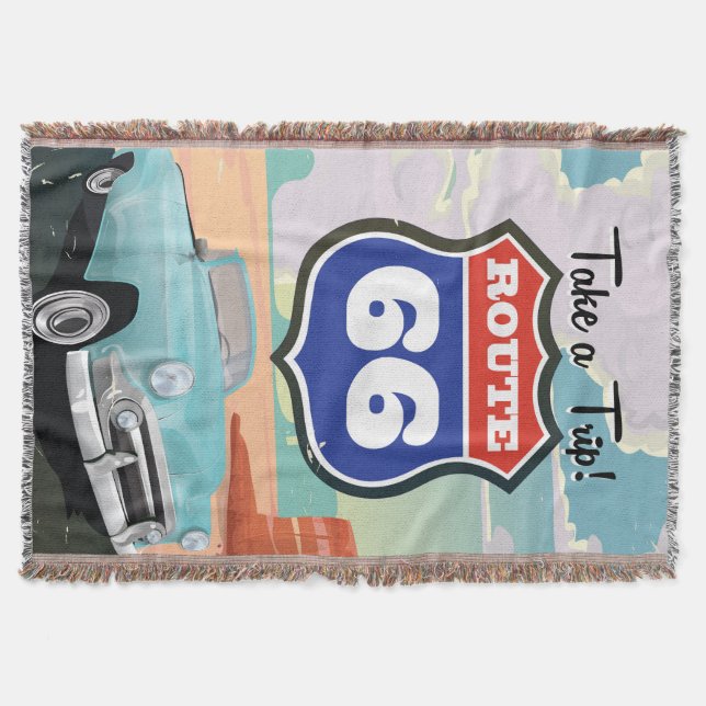 Couverture Route 66 poster voyage vintage (Devant)