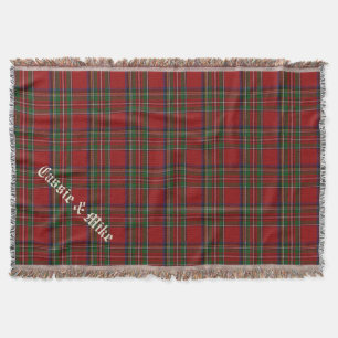 Couverture Royal Stewart Tartan Plaid Custom Thon Blanket