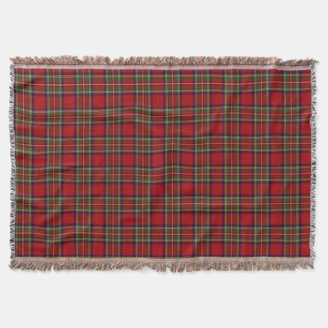 Couverture Royal Stewart Tartan Plaid Scottish Motif (Devant)
