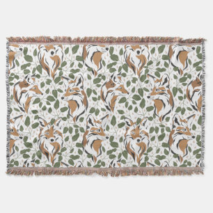 Couverture Russe aquarelle Bois Fox Motif