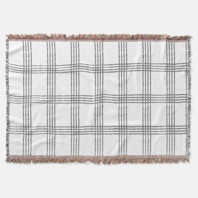 Couverture Rustique géométrique moderne minimaliste Plaid (Devant)
