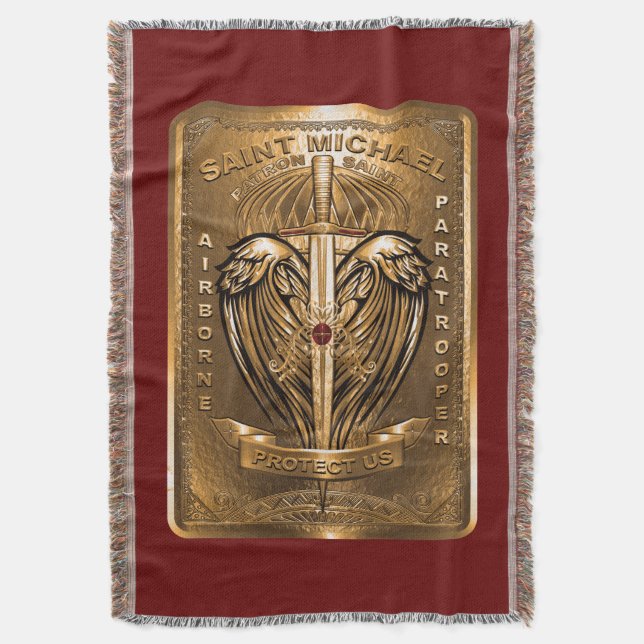 Couverture Saint Michael Patron Saint des Parachutistes  (devant Vertical)