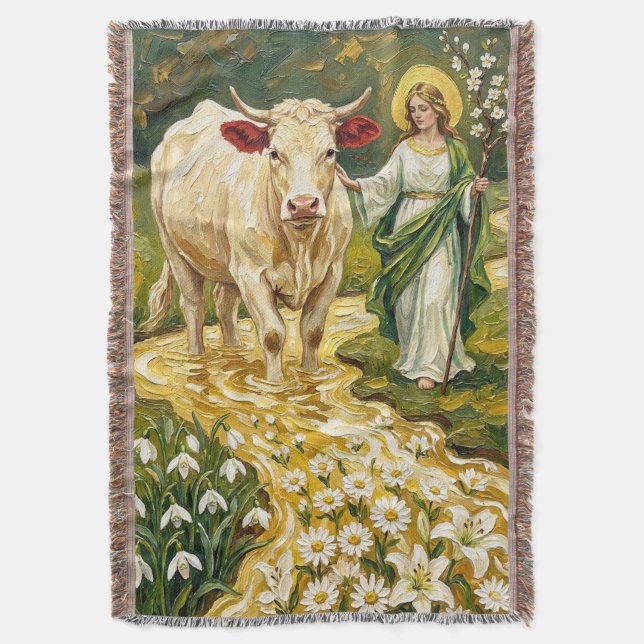 Couverture Sainte Brigitte & La Vache Blanche (Imbolc) (devant Vertical)