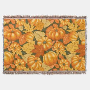 Couverture Saison d'automne Halloween Citrouille Motif