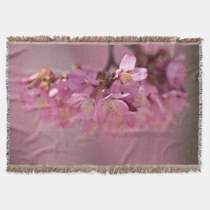 Couverture Sakura Cherry Blossoms Delicate Pink Bouquet