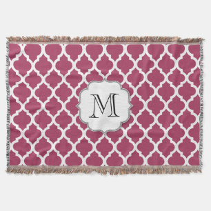 Couverture Sangria Carrelage rouge marocain avec Monogramme p