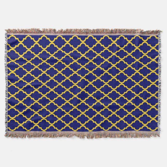 Couverture Sapphire Sun : Bleu & Jaune Boho Elégance marocain (Devant)