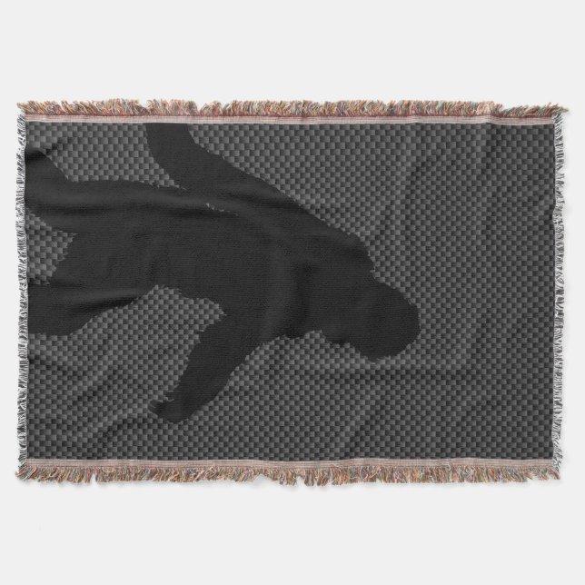 Couverture Sasquatch Silhouette on Carbon Fiber decor (Devant)