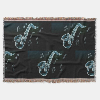 Couverture Saxophone et notes de musique