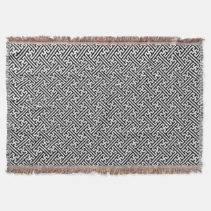 Couverture Sayagata motif, japonais, noir et blanc
