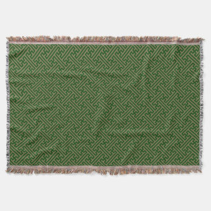 Couverture Sayagata motif, japonais, vert et or