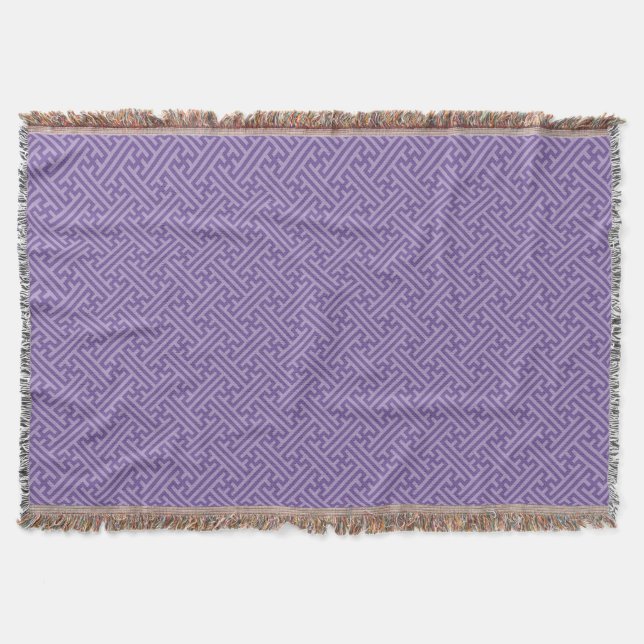 Couverture Sayagata motif, japonais, violet et rose (Devant)