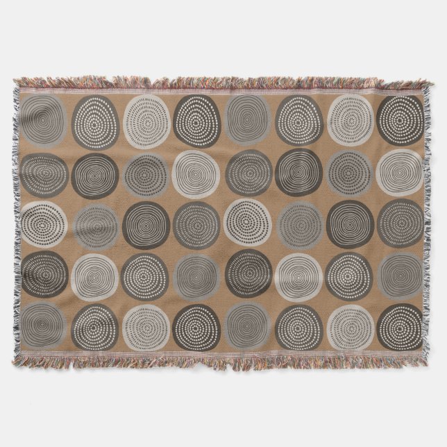 Couverture Scandinavian Circle Dots Mandala Pattern 3 (Devant)