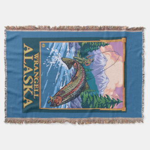 Couverture Scène de pêche de mouche - Wrangell, Alaska
