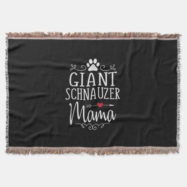 Couverture schnauzer géant mama - amusant amant schnauzer cad (Devant)