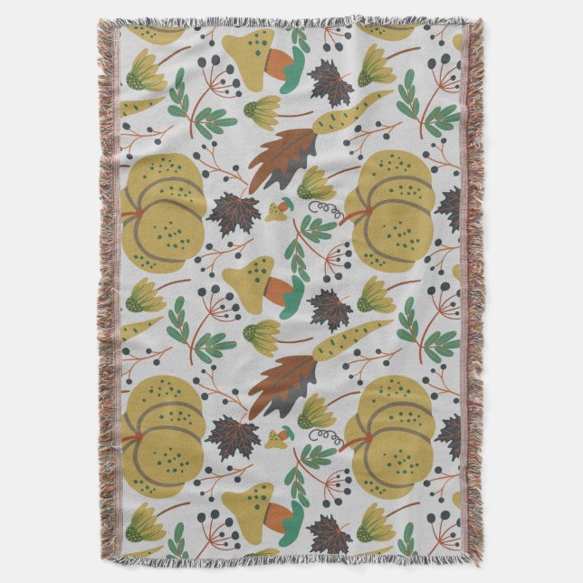 Couverture Seamless pattern of tropical pumpkins and carrots (devant Vertical)
