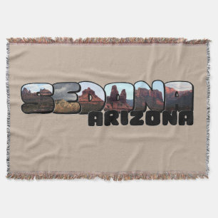 Couverture Sedona Arizona Grande Lettre - Vue Montagne